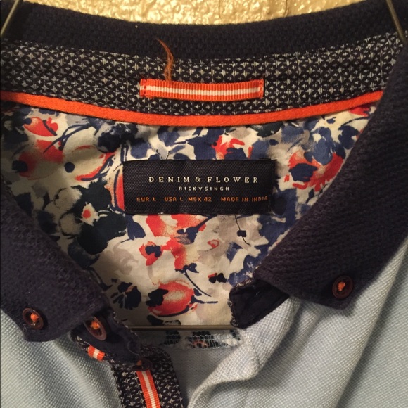 Denim & Flower polo - Picture 2 of 3